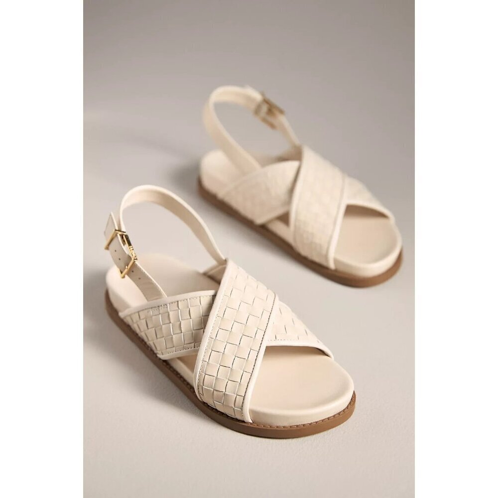 Schutz Ruby Sporty Crisscross Slingback Sandals 9.5